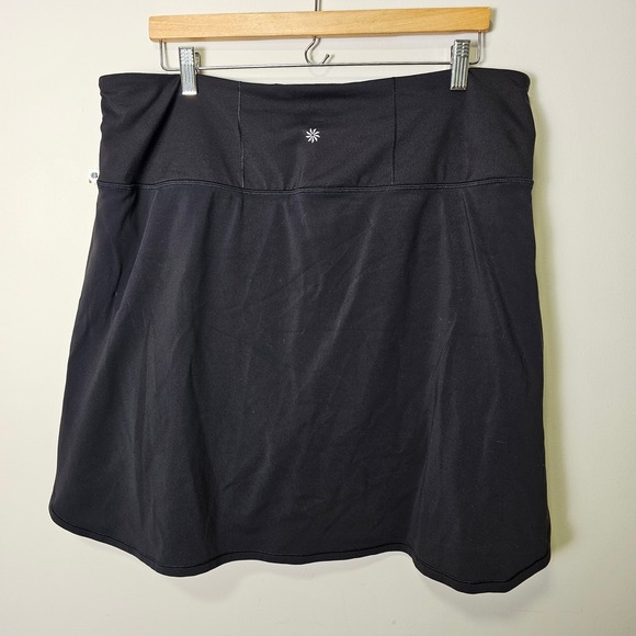 Athleta 1X Fairway Golf Skort Black Athletic Skirt Athleisure Active Stretch - Picture 2 of 9